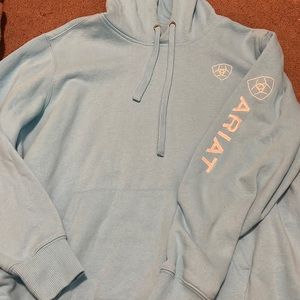 Ariat blue logo hoodie